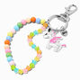 Best Friends Beaded Unicorn Wristlet Keychains - 2 Pack,