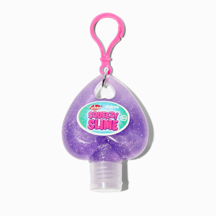 Claire&#39;s Exclusive Sparkly Squeezy Slime Keyring &ndash; Styles Vary,