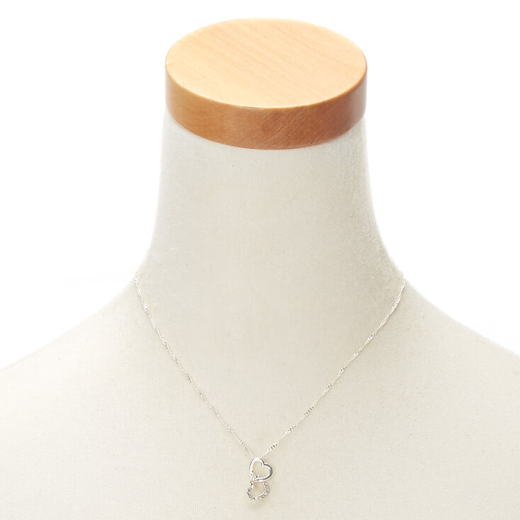 Linked Heart Pendant Necklace,