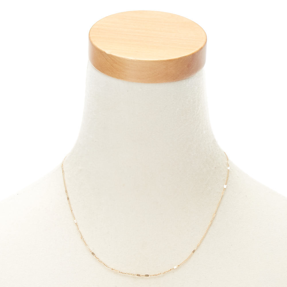 Gold Link Chain Necklace,
