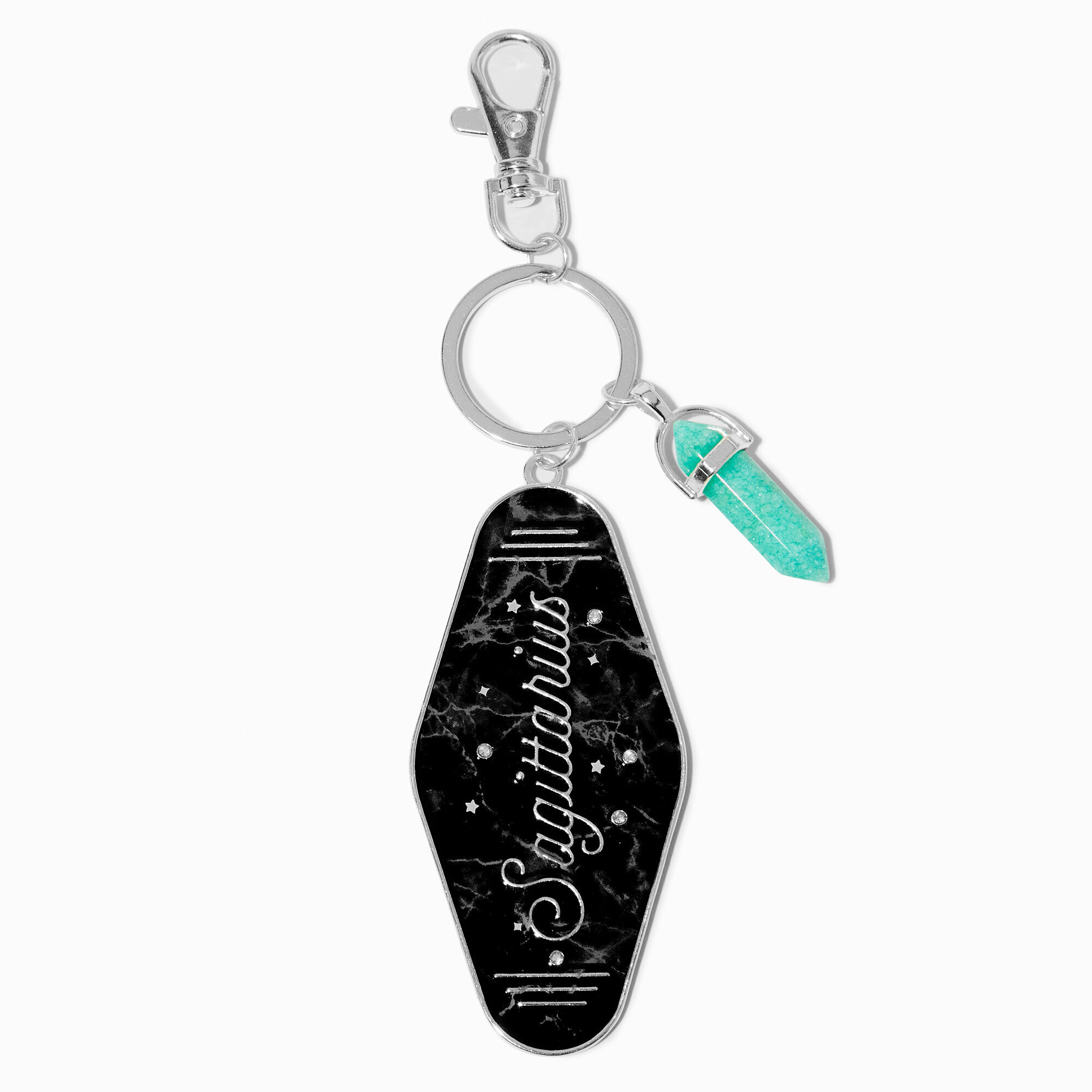 View Claires Retro Hotel Zodiac Keyring Sagittarius information