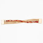 Original Orange Beaded Leather Wrap Bracelet - Tan,