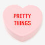 Bo&icirc;te &agrave; babioles c&oelig;ur rose &laquo;&nbsp;Pretty things&nbsp;&raquo;,