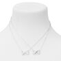 Colliers &agrave; pendentif c&oelig;ur infini m&egrave;re fille - Lot de 2,