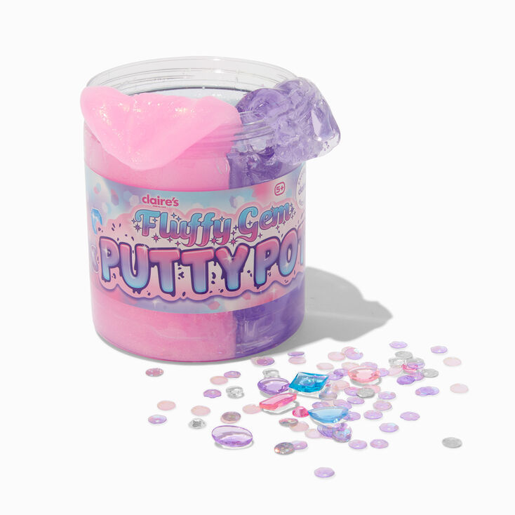 Fluffy Gem Claire&#39;s Exclusive Putty Pot,