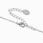Silver-tone Crystal Lock &amp; Key Pendant Necklace,