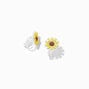 Yellow Sunflower Clip-On Earrings,