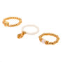 Gold Shell Stretch Rings - 3 Pack,