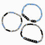 &quot;Deja Vu&quot; &amp; &quot;Brutal&quot; Beaded Stretch Bracelets - 3 Pack,