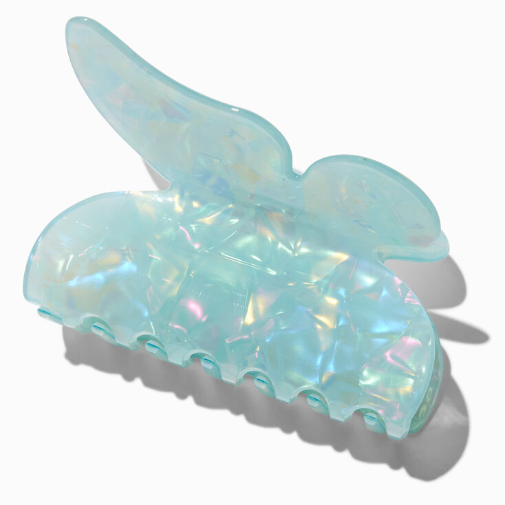 Pearlized Blue Butterfly Large Hair Claw