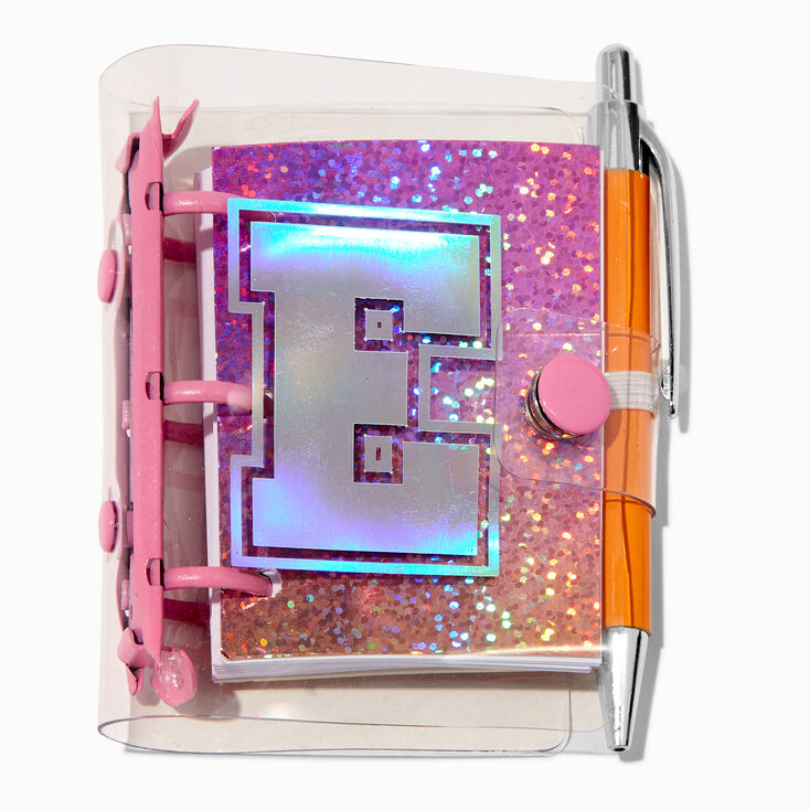 Mini Initial Glitter Diary - E,