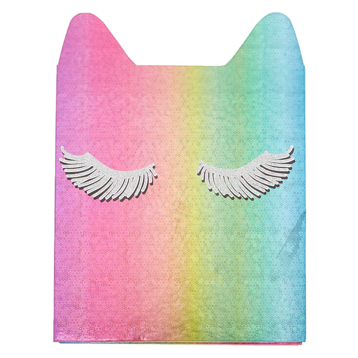 Rainbow Glitter Cat Makeup Book - 48 Pack,