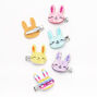 Claire&#39;s Club Glitter Bunny Rabbit Hair Clips - 6 Pack,