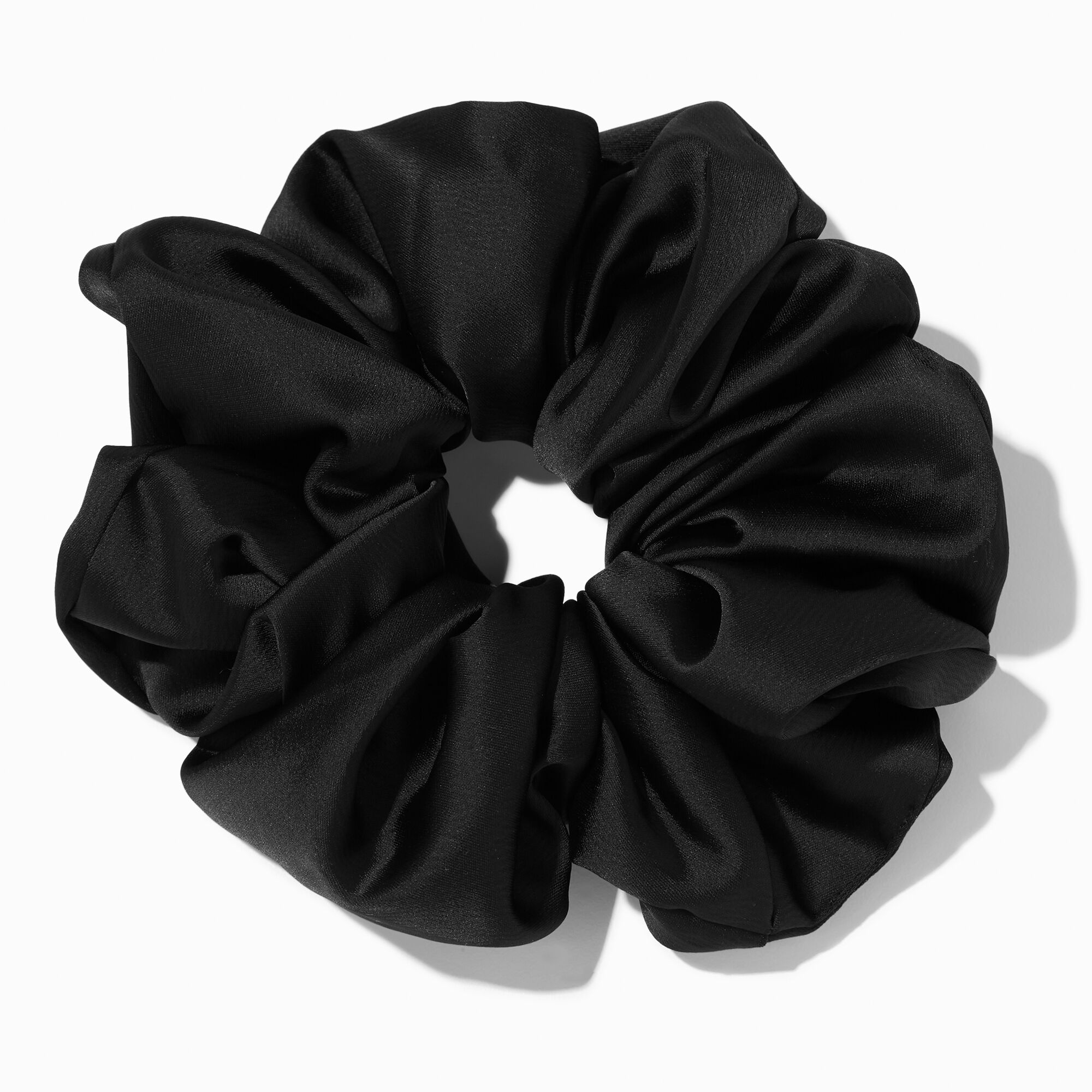 View Claires Giant Silky Hair Scrunchie Black information