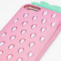 Pink Chrome Strawberry Protective Phone Case - Fits iPhone&reg; 6/7/8/SE,