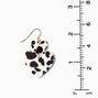 Cow Print Hearts 1.5&quot; Drop Earrings,