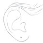 Stainless Steel 3mm Ball Studs Ear Piercing Kit with Ear Care Solution,