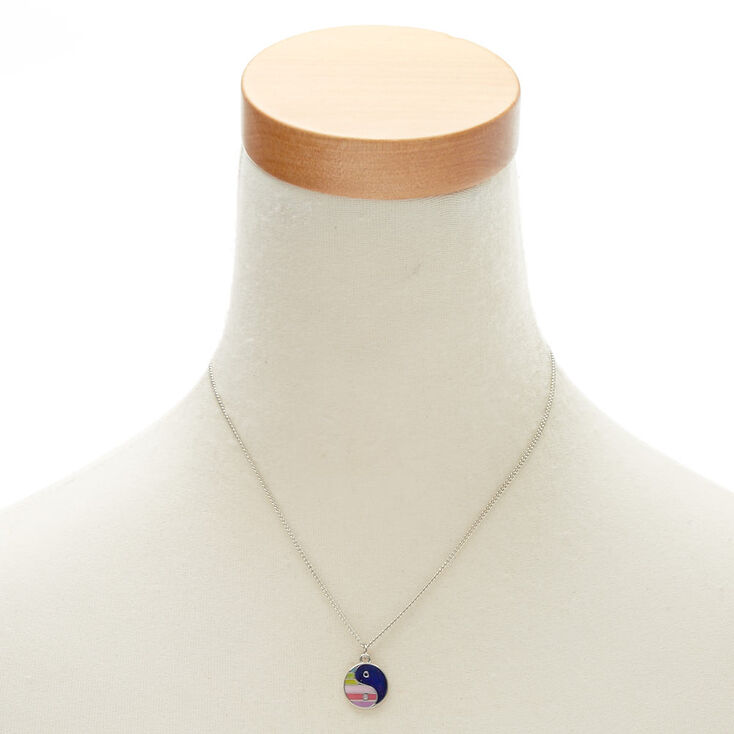 Rainbow Yin Yang Mood Necklace,