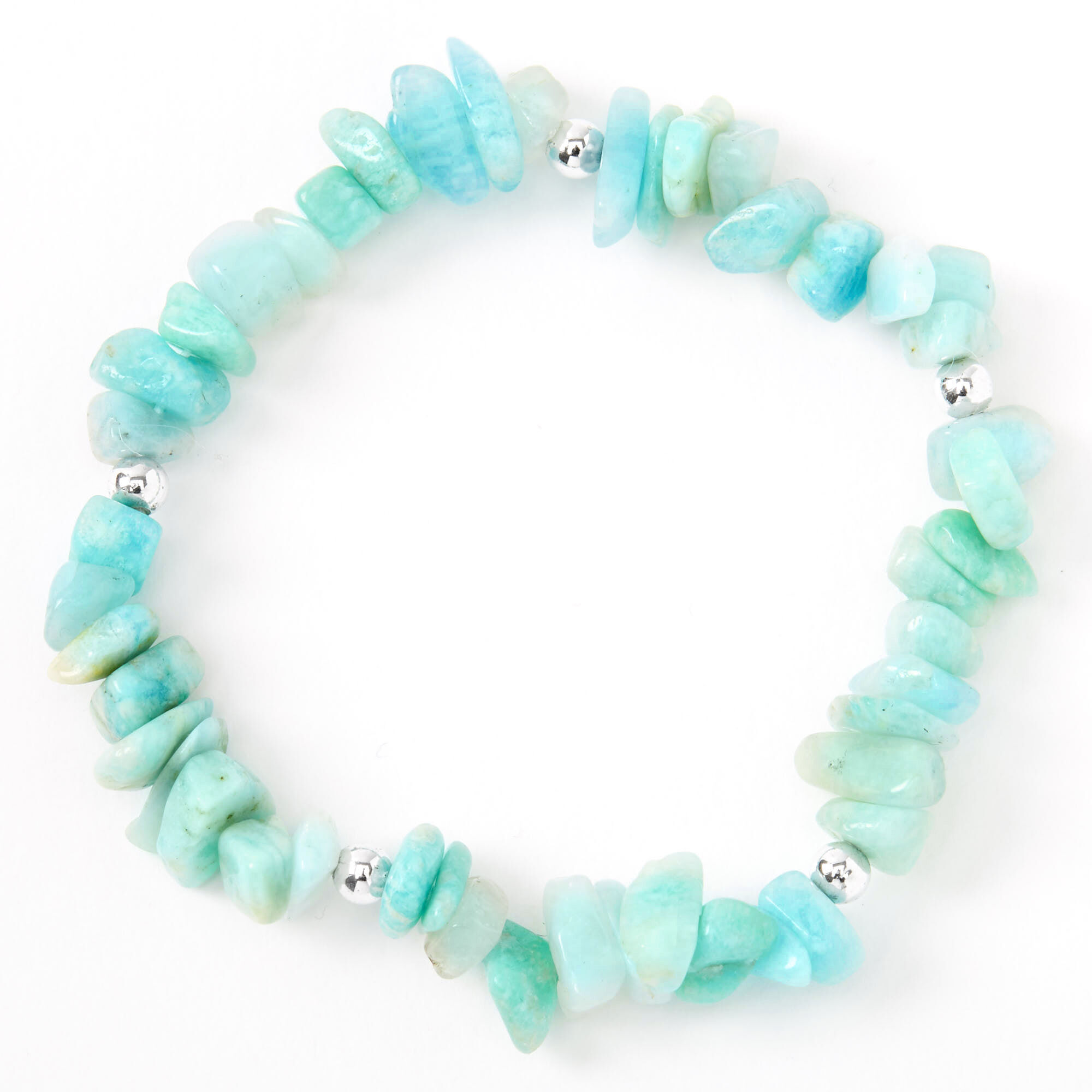 Beaded Puka Shell Stretch Bracelet - Mint,