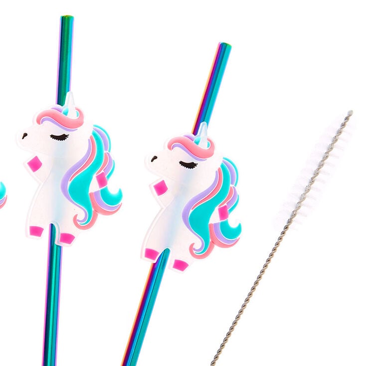 Unicorn Spiral Straw - Set of 4