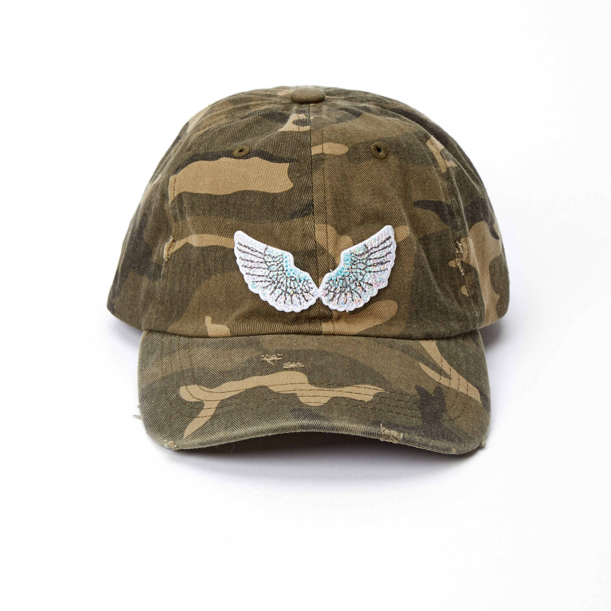Angel Wing Camo Print Baseball Cap,