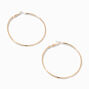Claire&#39;s Recycled Jewelry Gold-tone 60MM Hoop Earrings,