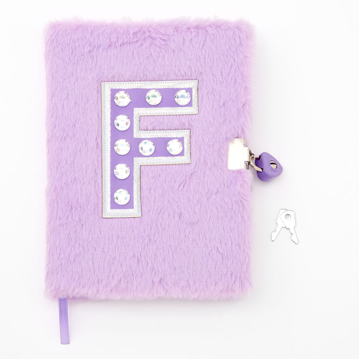 Giant Initial Furry Lock Diary - F,