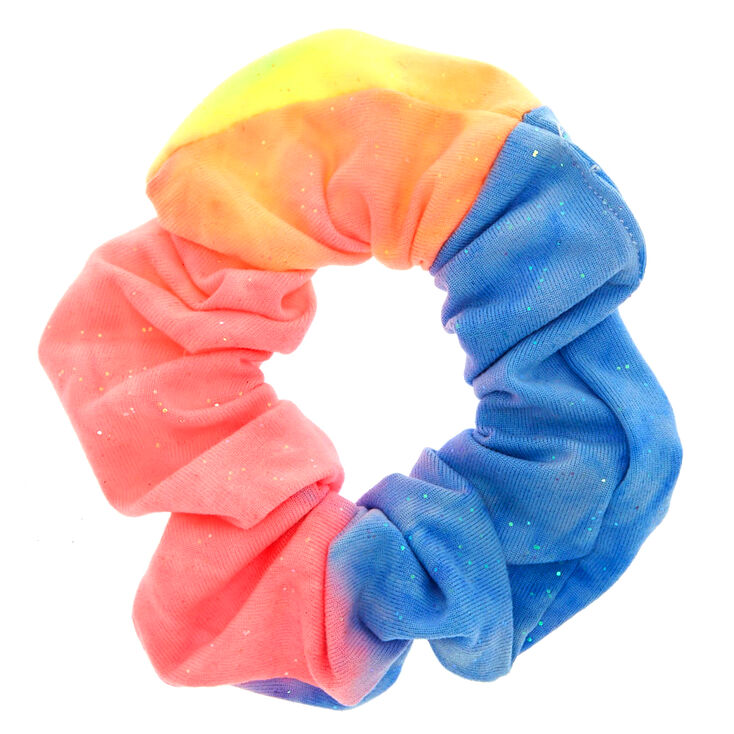 Medium Tie Dye Rainbow Hair Scrunchie,