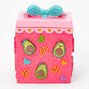 Bo&icirc;te &agrave; babioles avocat &agrave; paillettes - Rose,