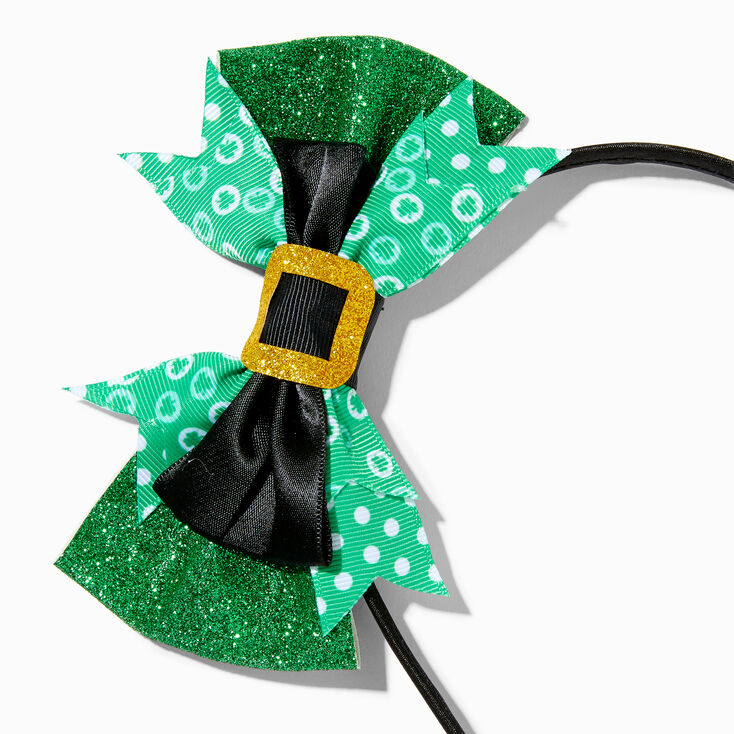 St. Patrick&#39;s Day Leprechaun Bow Headband,