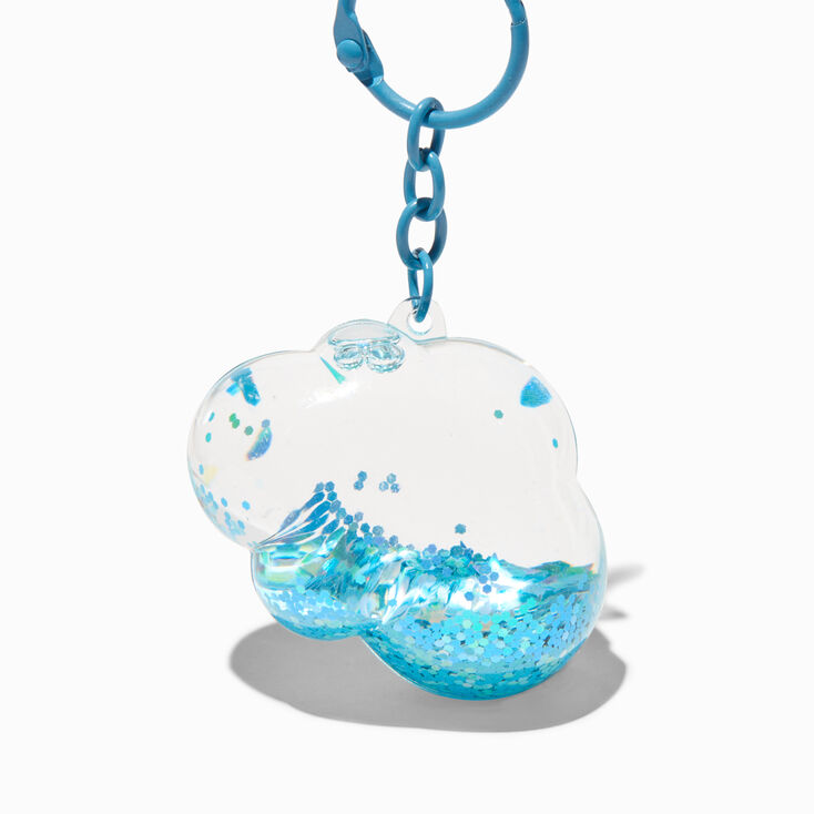 Cloud Water-Filled Keychain