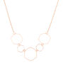 Rose Gold Hexagon Statement Necklace,