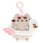 Pusheen&reg; Swan Floatie Keyring Clip &ndash; Grey,