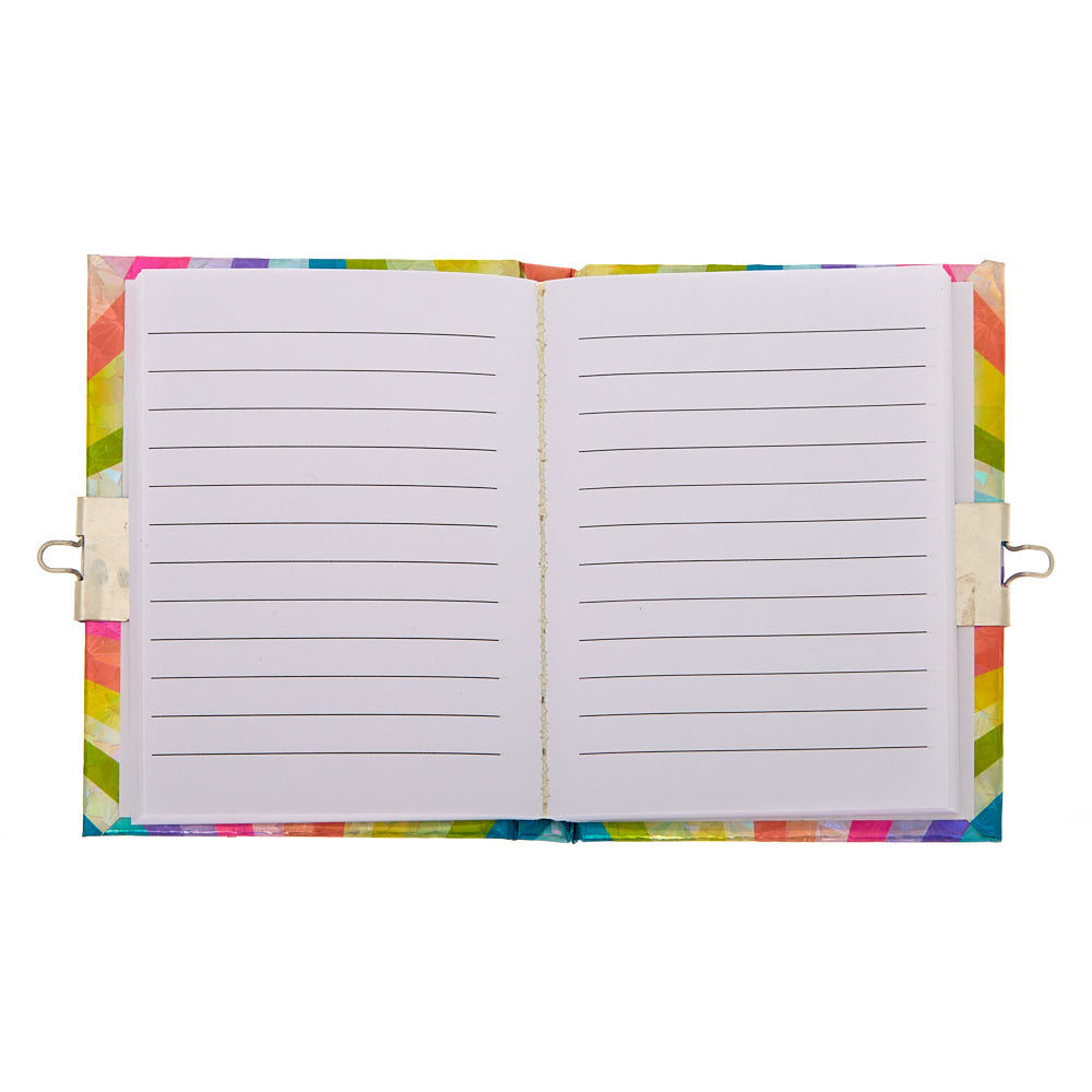 Journal intime à cadenas licorne spongieuse arc-en-ciel du Claire's Club,