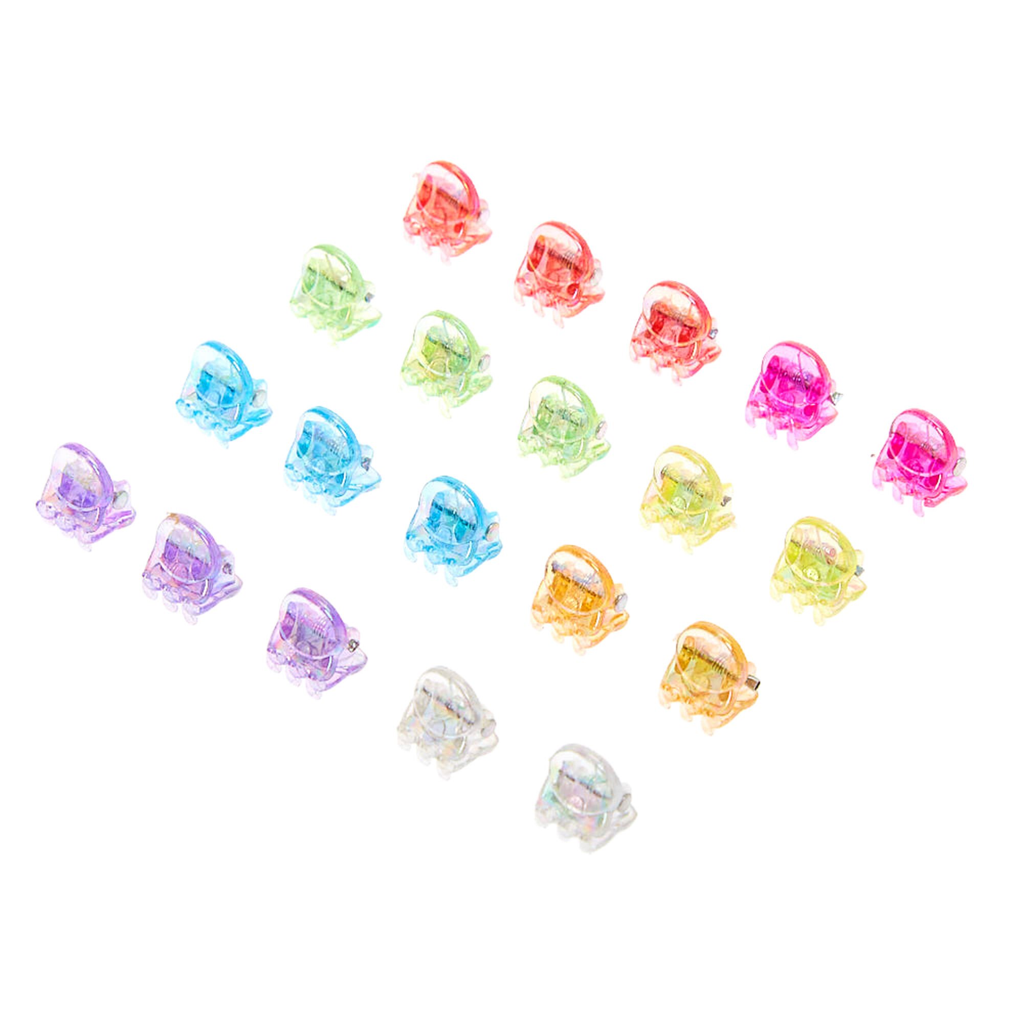 View Claires Club Hair Claws 20 Pack Rainbow information