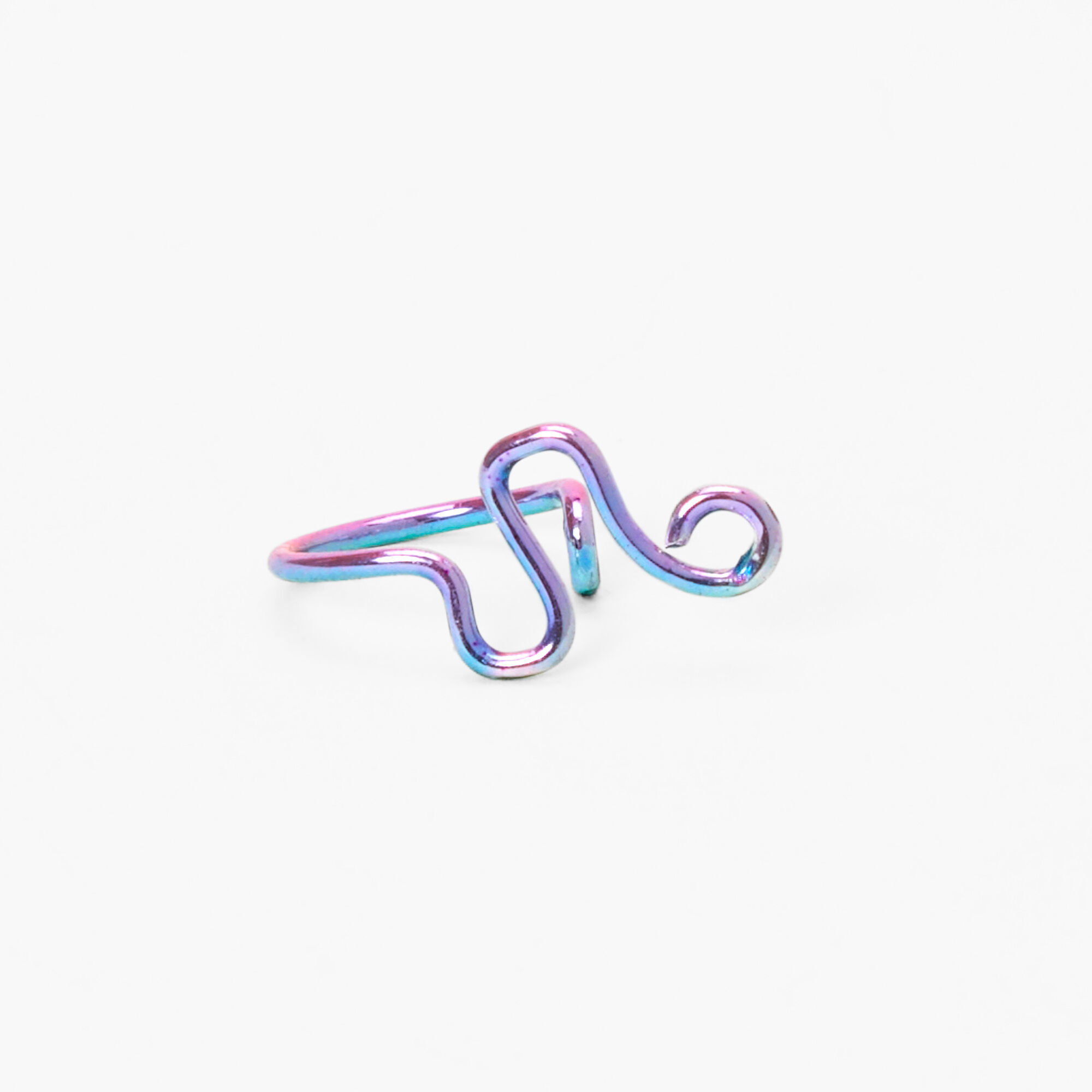 View Claires Anodized Squiggle Faux Nose Ring information