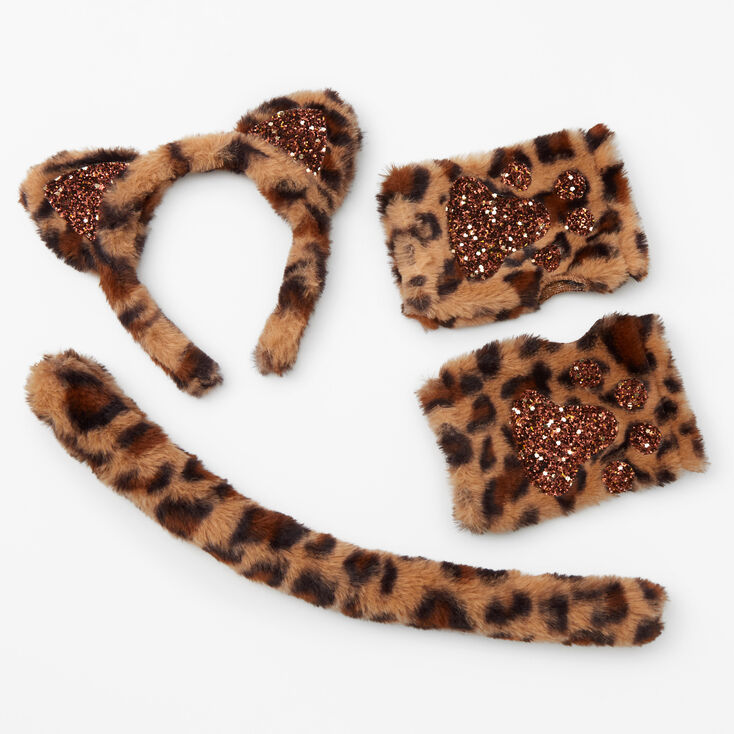 Glitter Plush Leopard Costume Set