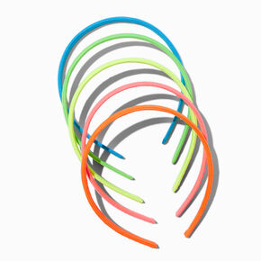 Claire&#39;s Club Neon Rope Plastic Headbands - 5 Pack,