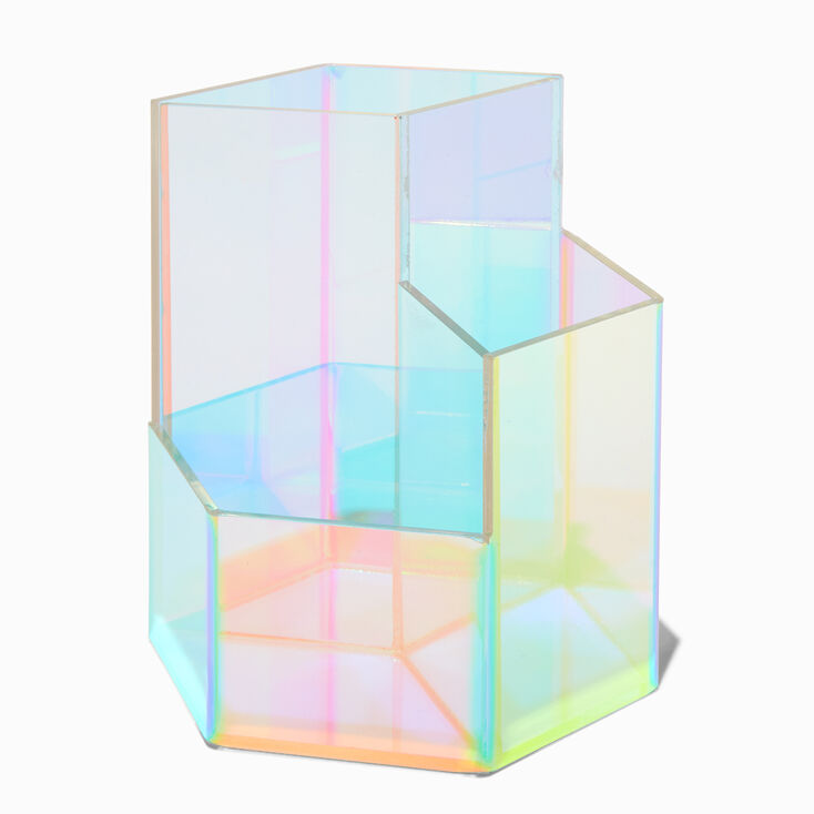 Rainbow Holographic Pencil Holder,