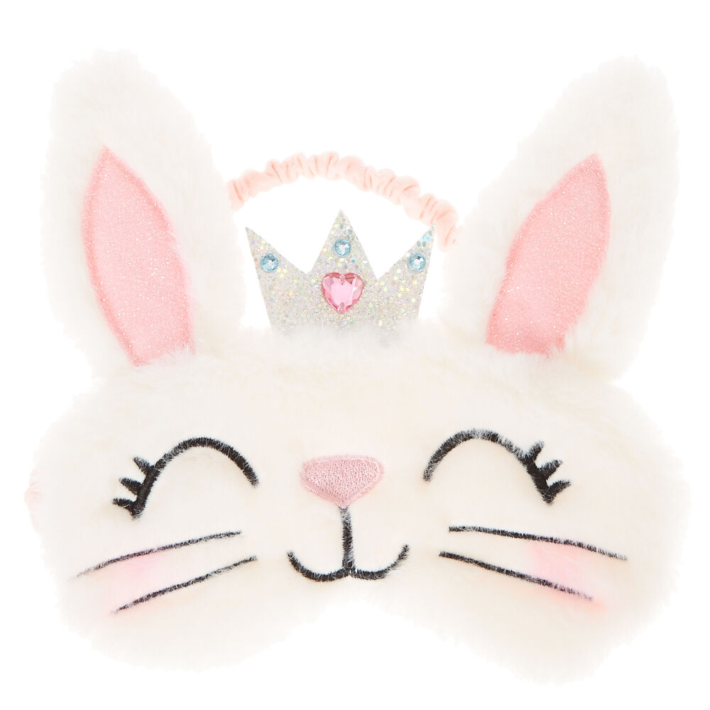 Claire's Club Claire the Bunny Sleeping Mask - White,