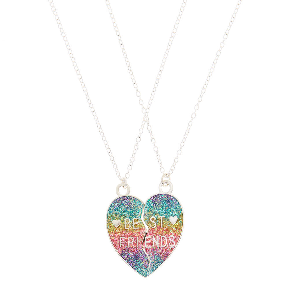 Rainbow best shop friend necklace
