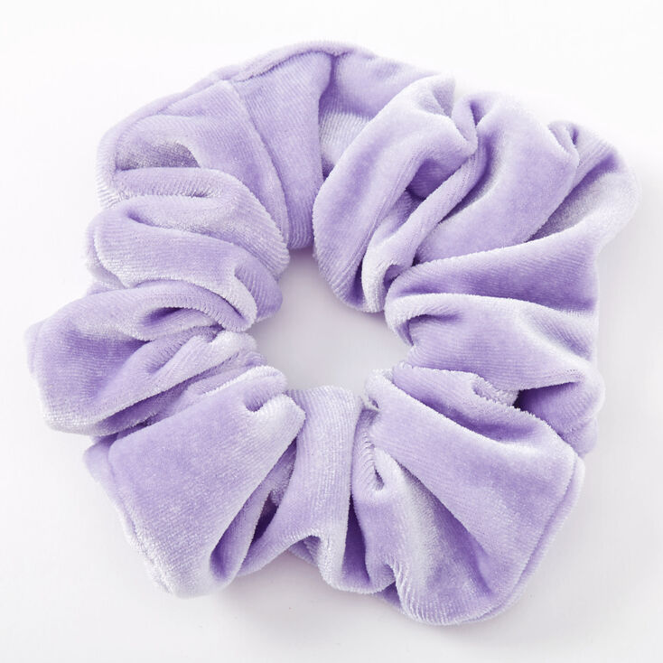 Medium Periwinkle Velvet Hair Scrunchie,
