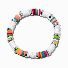 Rainbow Heishi Bead Stretch Bracelet ,
