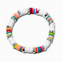 Rainbow Heishi Bead Stretch Bracelet ,