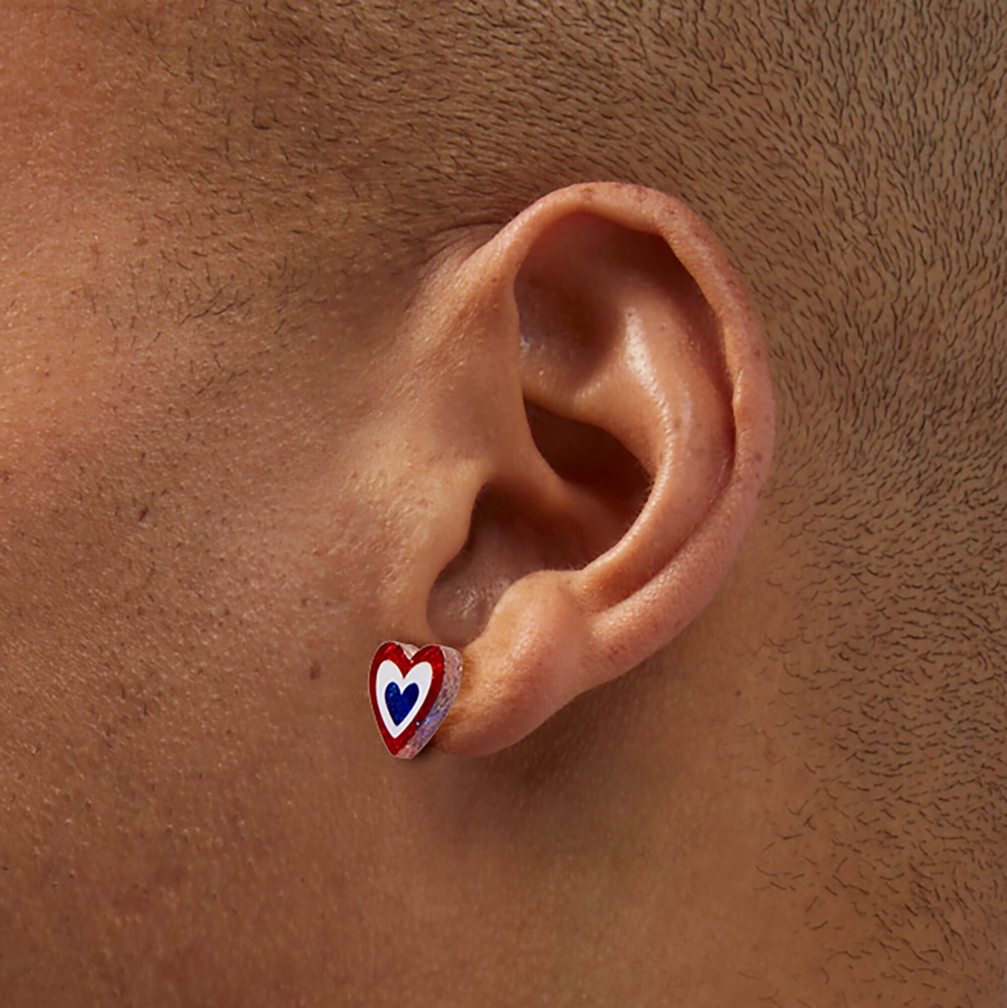 Stars & Stripes Acrylic Icons Stud Earrings - 3 Pack,