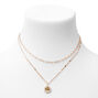 Gold Je T&#39;aime Multi Strand Pendant Necklace,