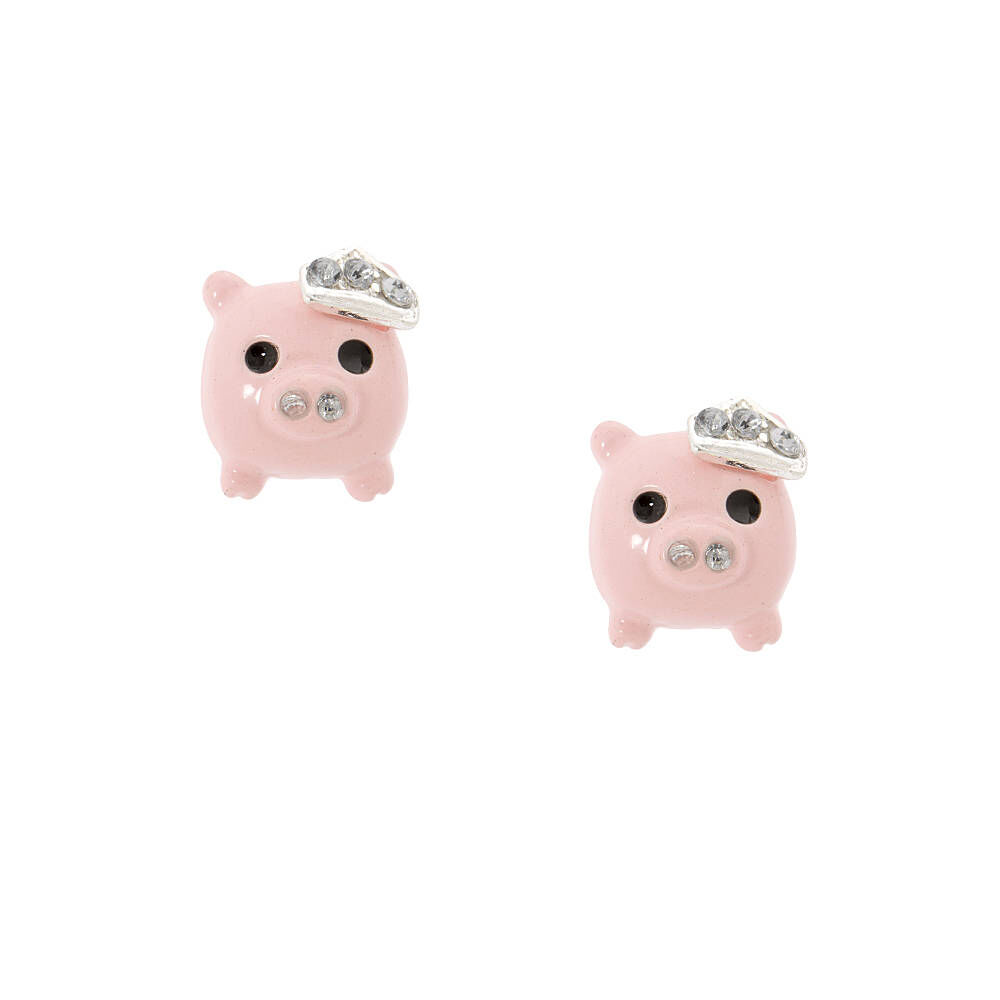 Pig earrings studs on sale