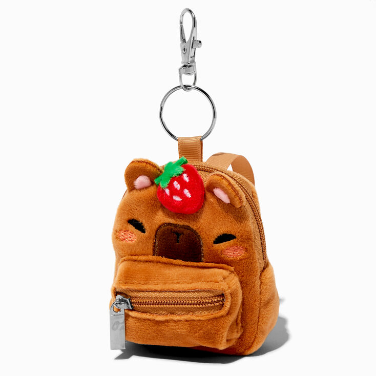Capybara Mini Backpack Keychain,