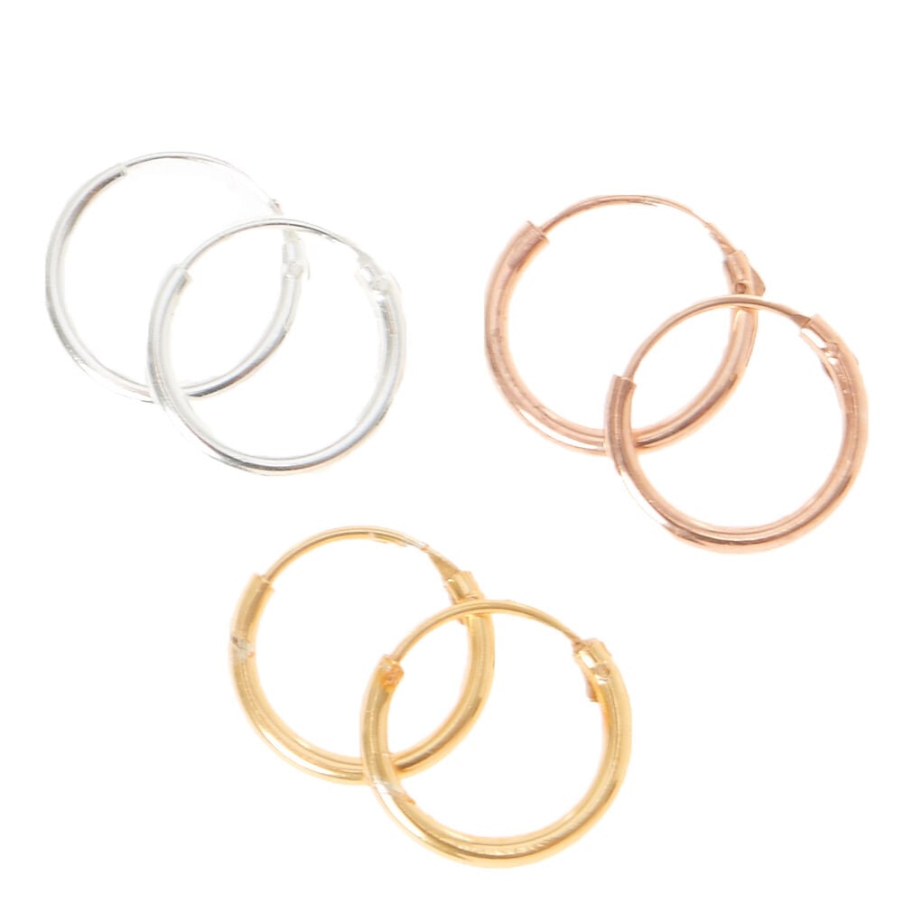 Claire's store silver hoops
