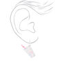 Vanilla Milkshake 1&quot; Silver Drop Earrings,
